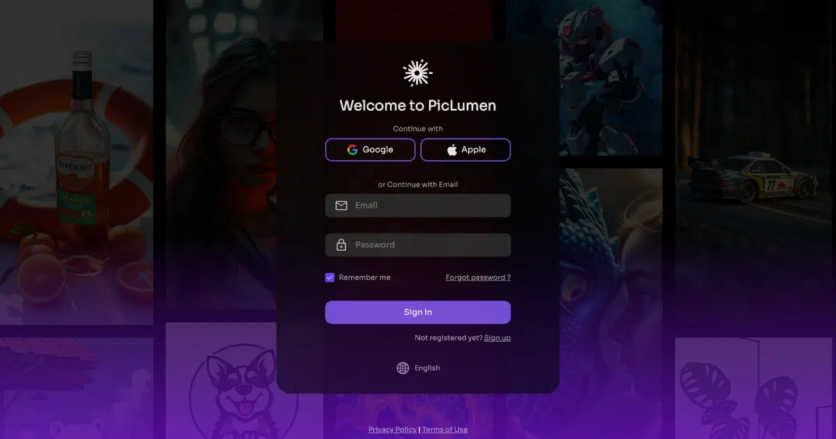 PicLumen เครื่องมือสร้างรูปภาพ AI ออนไลน์ฟรี