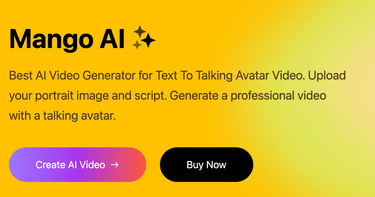 ขั้นตอนการสร้างวิดีโอ AI พูดได้ด้วย Mango AI