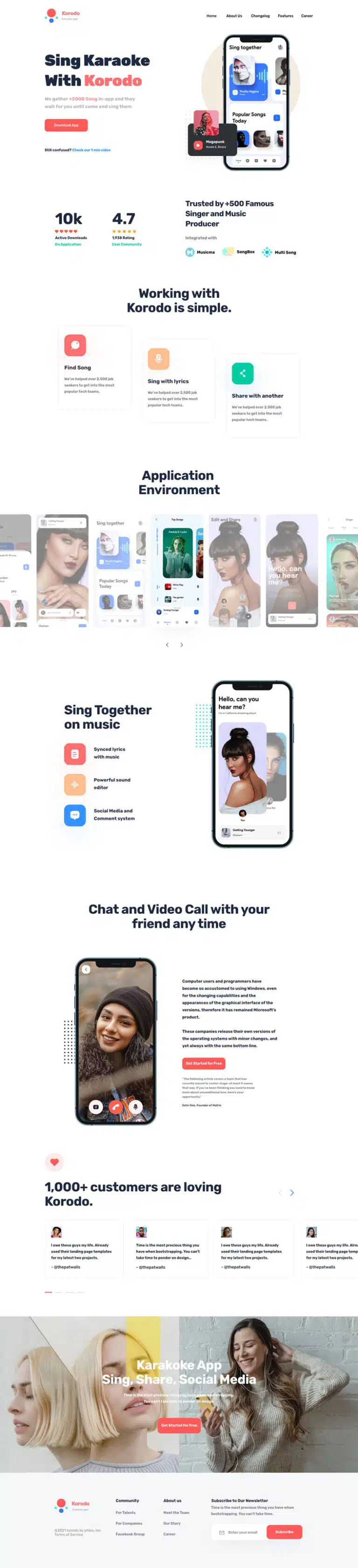 Mobile App Landing