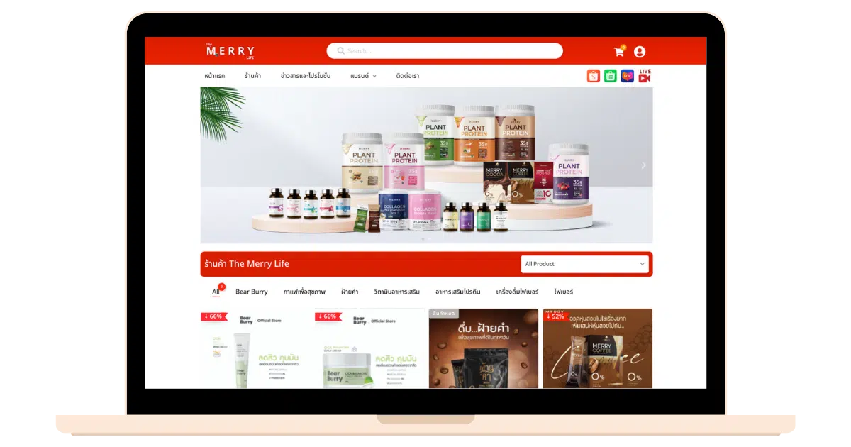 template landing page design